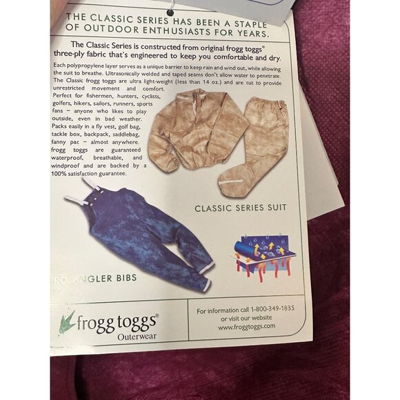 Frogg Toggs Womens XLarge Proaction 3-Layer Travel Sports Rain Suit  Waterproof - Picture 4 of 8